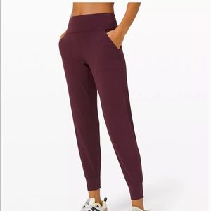 Lululemon Align Joggers 28” size 14 cranberry